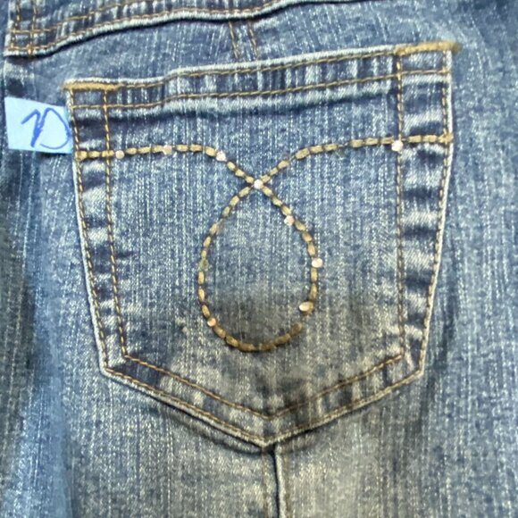 Duplex Tyte Jean Jacket Women's Size L Medium Wash Denim Button Embroidered - Picture 6 of 11